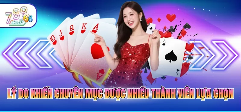 Lý do khiến chuyên mục được nhiều thành viên lựa chọn