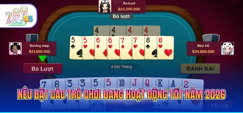 Nêu bật các trò chơi đang hoạt động tốt năm 2026