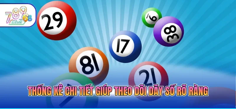 Thống kê chi tiết giúp theo dõi dãy số rõ ràng